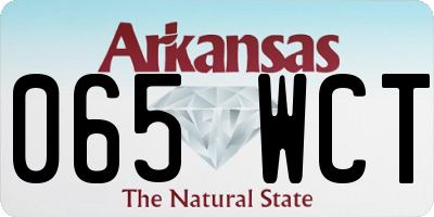 AR license plate 065WCT