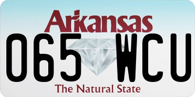 AR license plate 065WCU