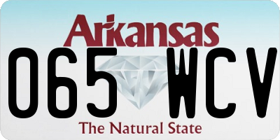 AR license plate 065WCV