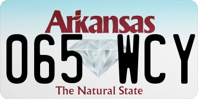 AR license plate 065WCY