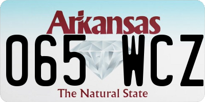 AR license plate 065WCZ