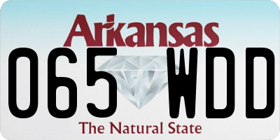 AR license plate 065WDD