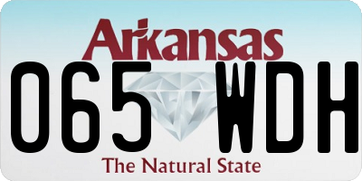 AR license plate 065WDH