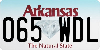 AR license plate 065WDL