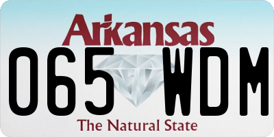 AR license plate 065WDM