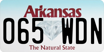 AR license plate 065WDN