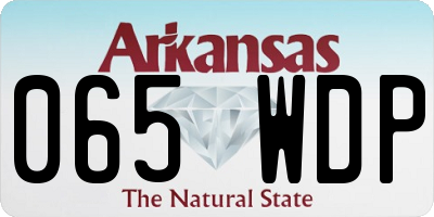 AR license plate 065WDP