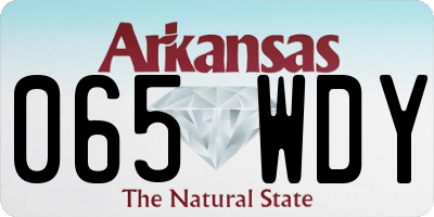 AR license plate 065WDY