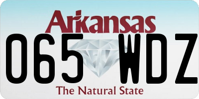 AR license plate 065WDZ