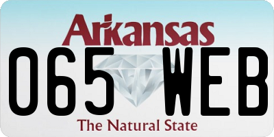 AR license plate 065WEB