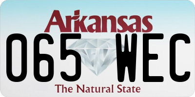 AR license plate 065WEC
