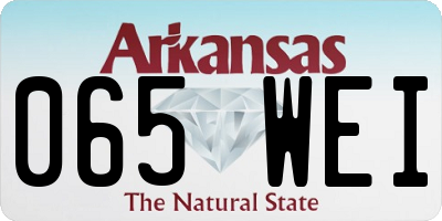 AR license plate 065WEI