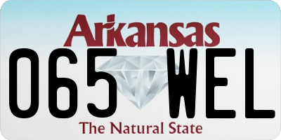 AR license plate 065WEL