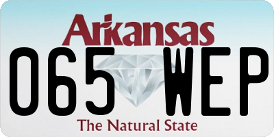 AR license plate 065WEP