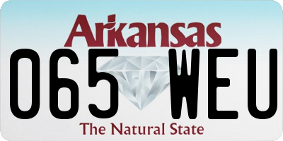 AR license plate 065WEU