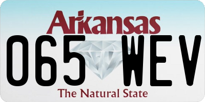 AR license plate 065WEV