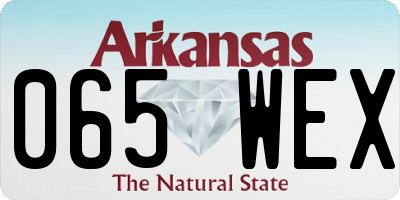 AR license plate 065WEX