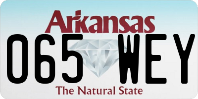 AR license plate 065WEY