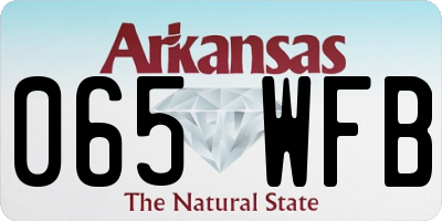 AR license plate 065WFB