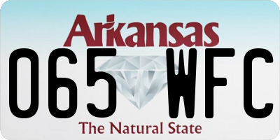AR license plate 065WFC