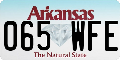 AR license plate 065WFE