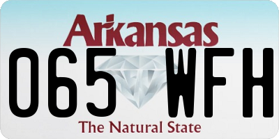 AR license plate 065WFH