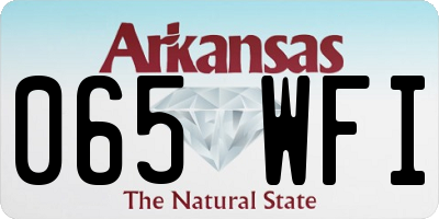 AR license plate 065WFI