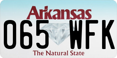 AR license plate 065WFK