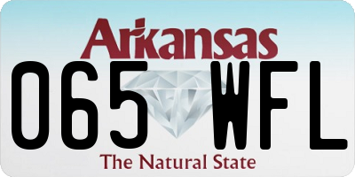AR license plate 065WFL