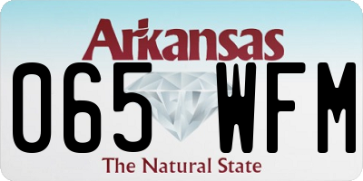 AR license plate 065WFM
