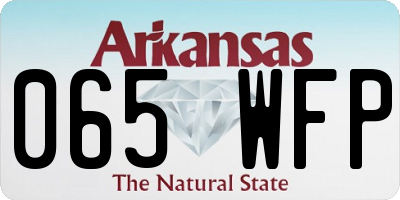 AR license plate 065WFP
