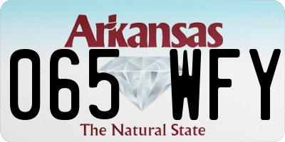 AR license plate 065WFY