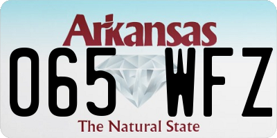AR license plate 065WFZ