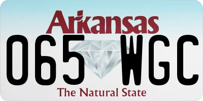 AR license plate 065WGC