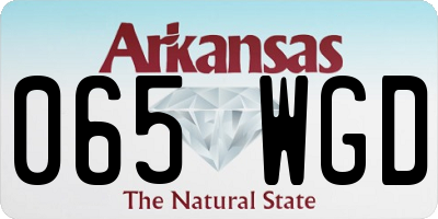 AR license plate 065WGD