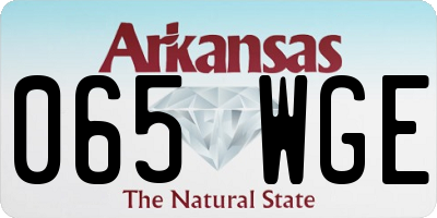 AR license plate 065WGE