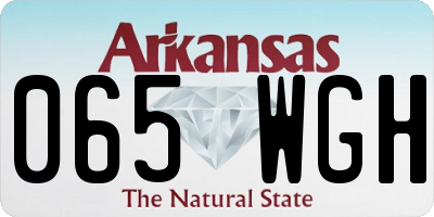 AR license plate 065WGH