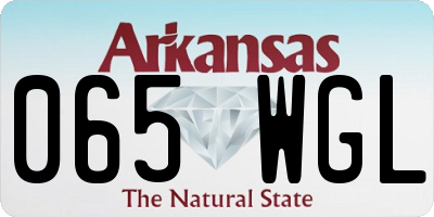 AR license plate 065WGL