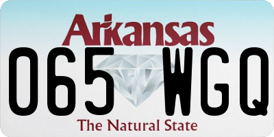 AR license plate 065WGQ
