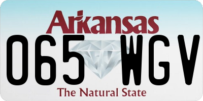AR license plate 065WGV