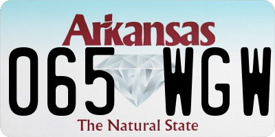 AR license plate 065WGW