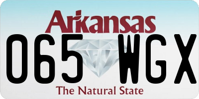 AR license plate 065WGX