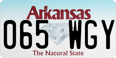AR license plate 065WGY