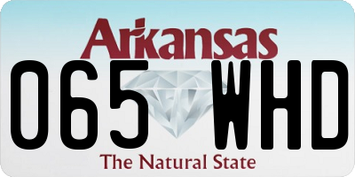 AR license plate 065WHD