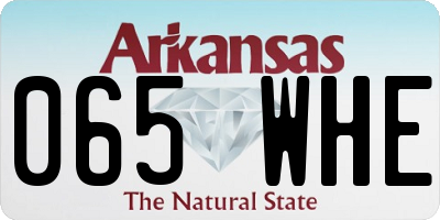AR license plate 065WHE