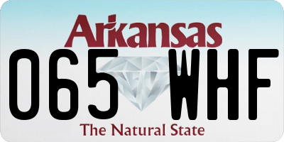 AR license plate 065WHF
