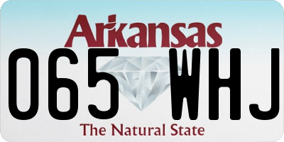 AR license plate 065WHJ