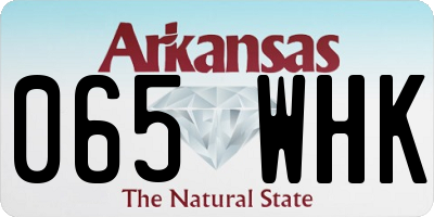 AR license plate 065WHK