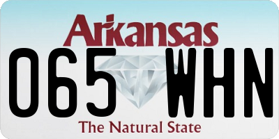 AR license plate 065WHN