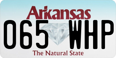 AR license plate 065WHP